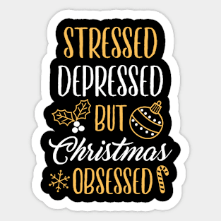 Christmas Obsessed Sticker